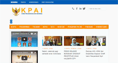 Desktop Screenshot of kpai.go.id