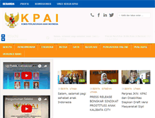 Tablet Screenshot of kpai.go.id